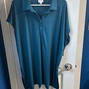 Indigo Blue Women's Teal Button-Down Shirt